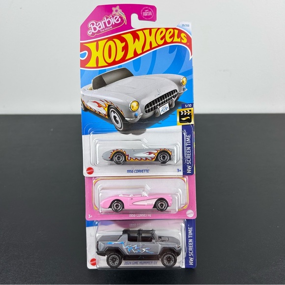 Hot Wheels Corvette Barbie 1956 The Movie Escala 1:64 - Melhora o Preço